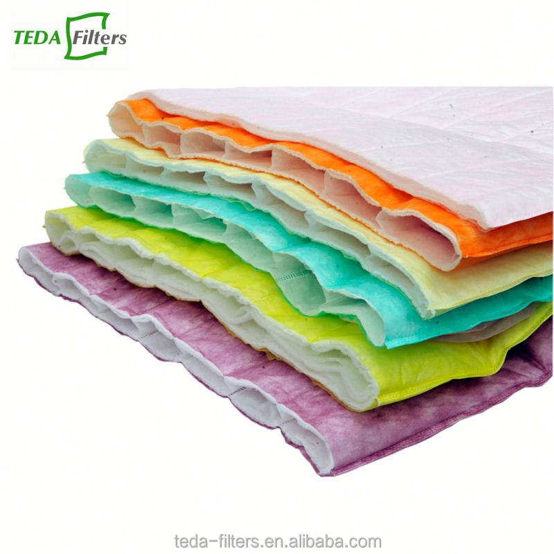 Pocket air conditioning filter element filter material - Tedafilters