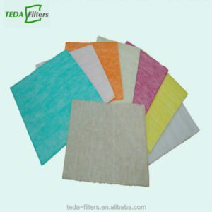 Pocket air conditioning filter element filter material